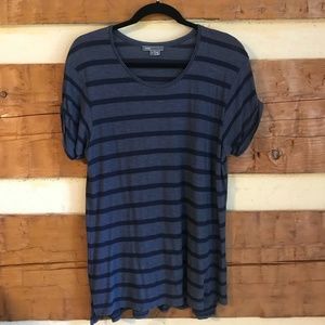 Vince Navy Striped Short-sleeve Tee